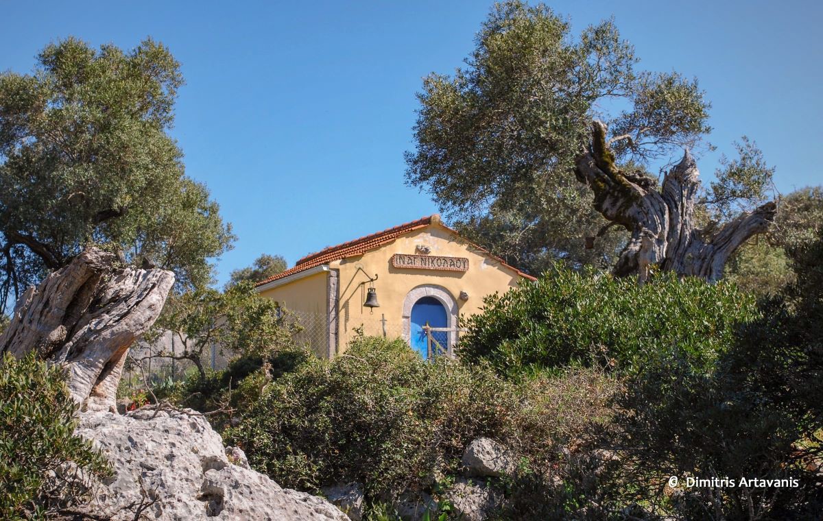 Chapel of St. Nicholas Vigla Kioni Ithaca Trails Route 12A  © Dimitris Artavanis