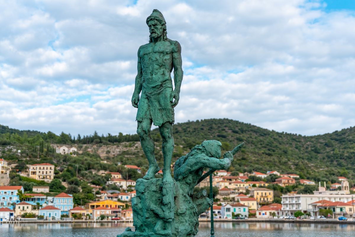 Statue Of Odysseus Vathy 